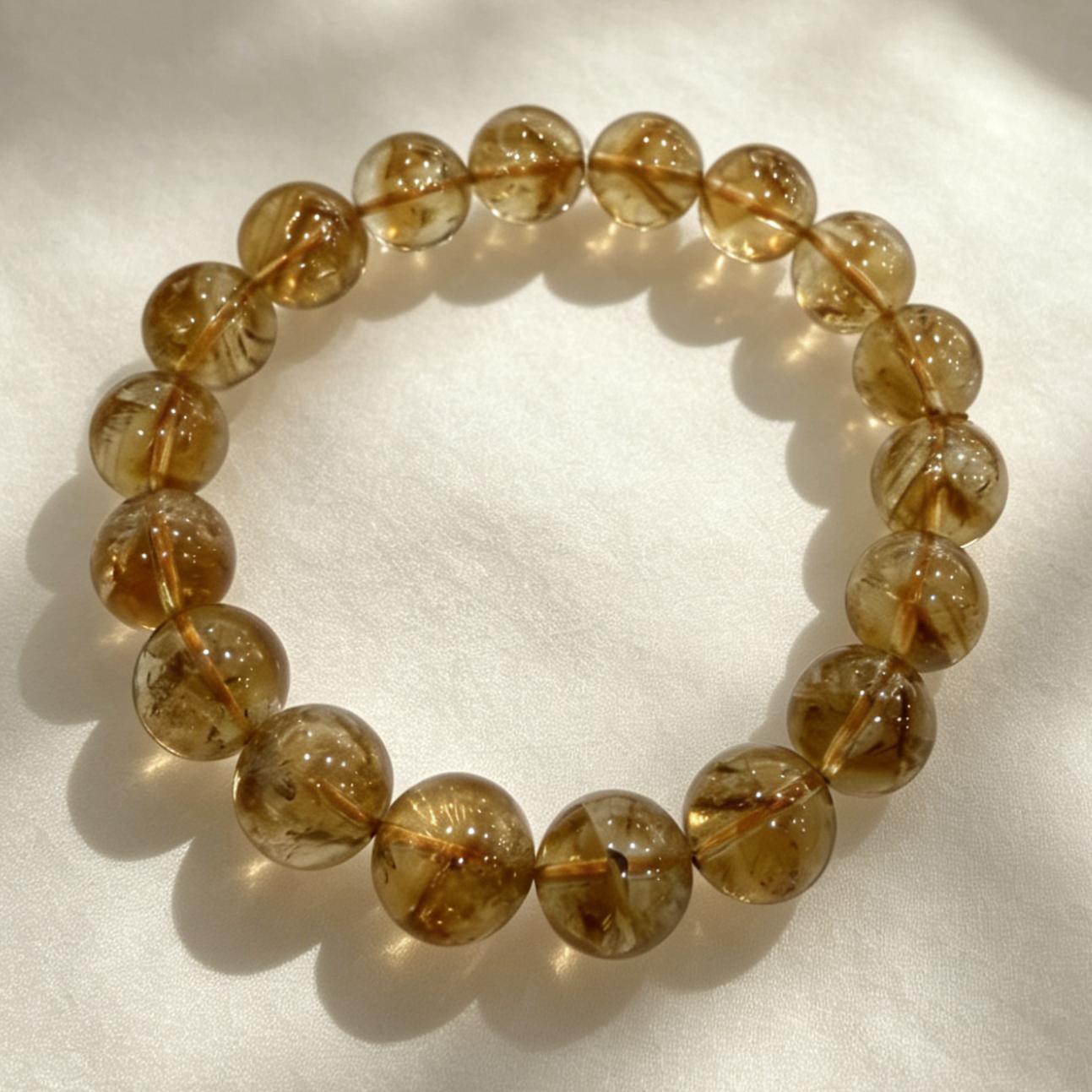 12mm Citrine Bracelet - Wealth