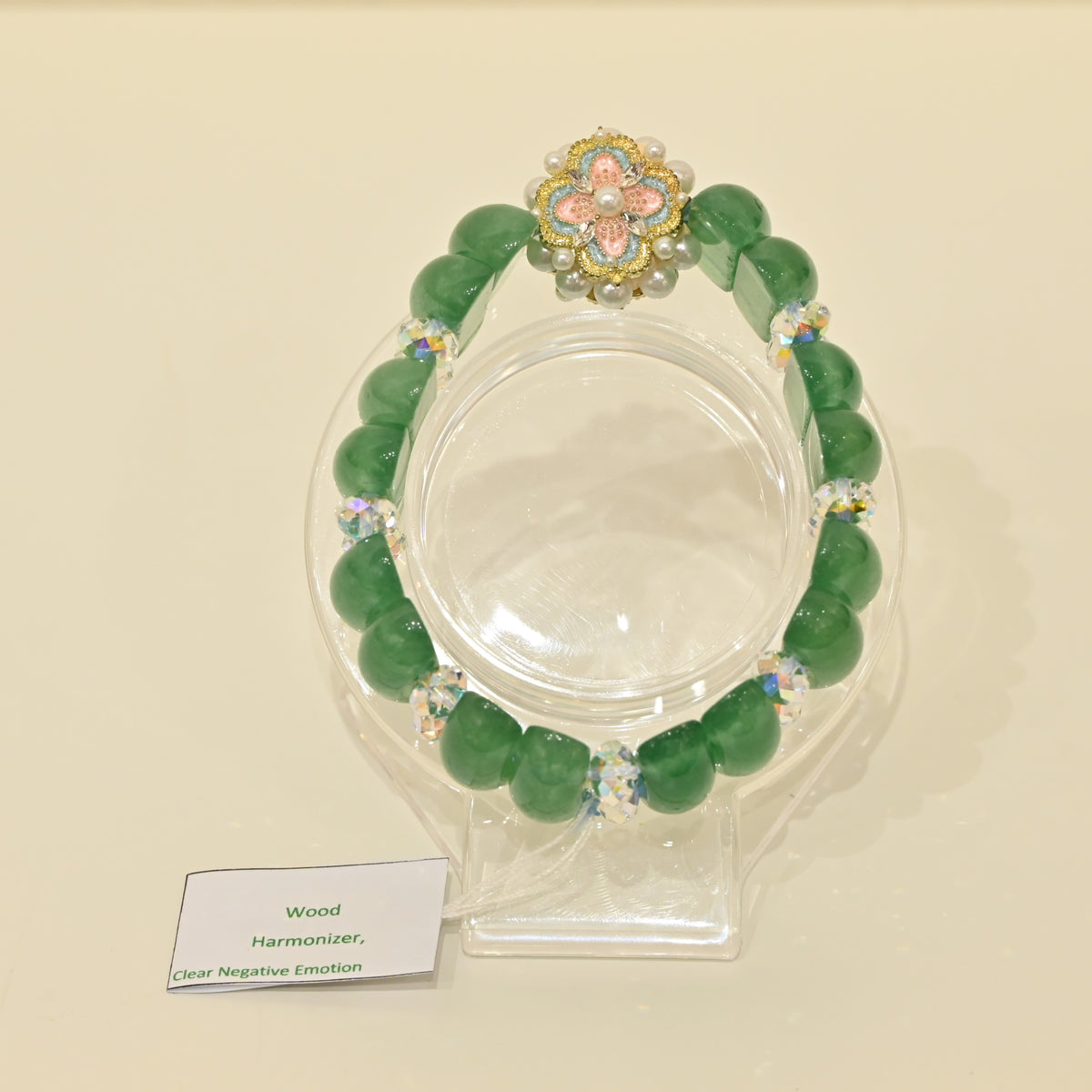 Aventurine Jades with Floral Pearl