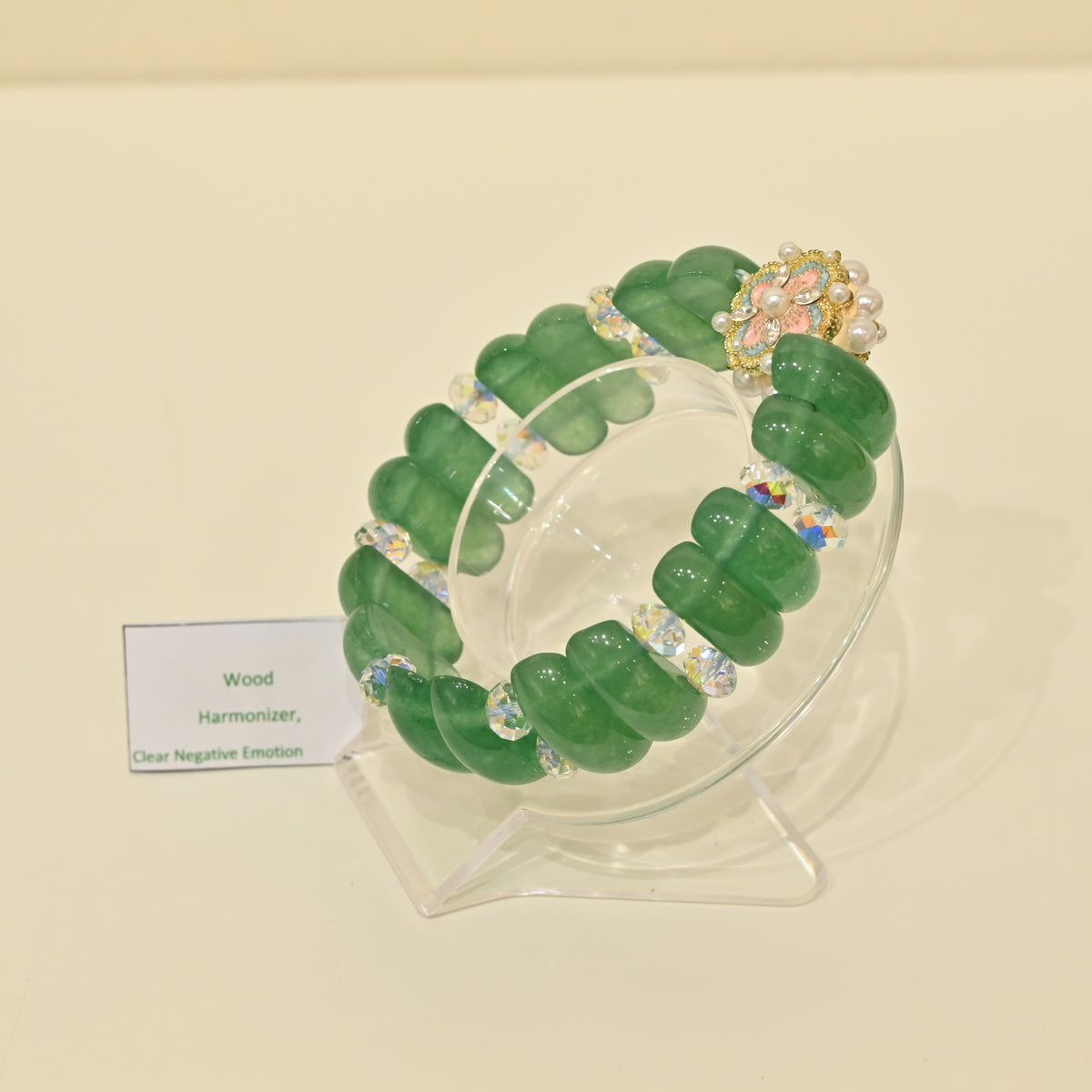 Aventurine Jades with Floral Pearl